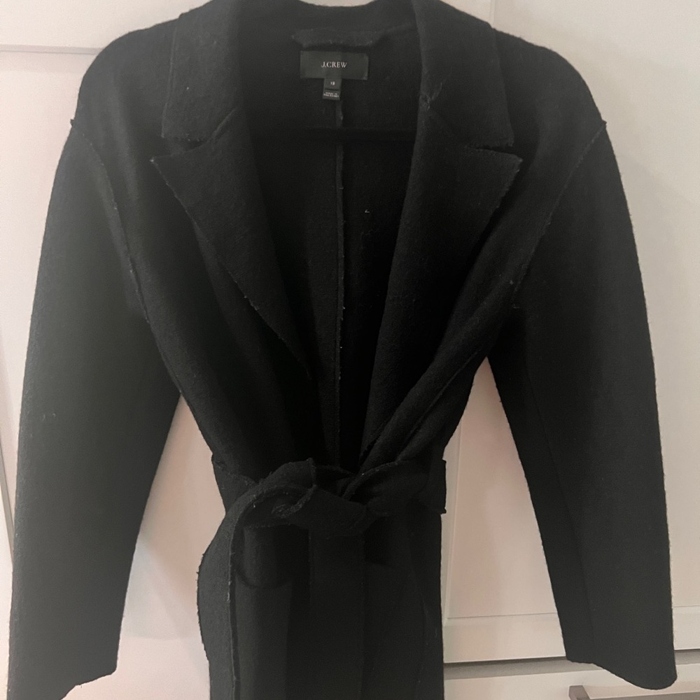 Belted wool coat Jcrew - Black